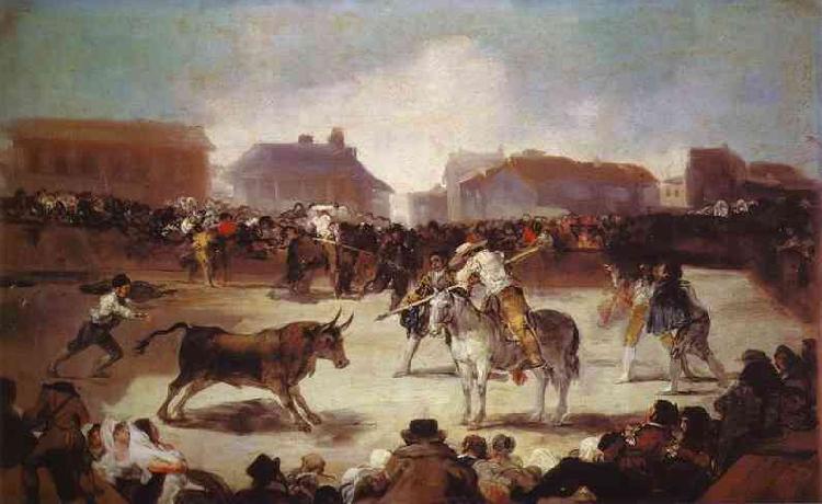 Francisco Jose de Goya A Village Bullfight oil painting picture